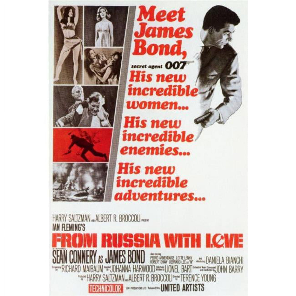 From Russia with Love Movie Poster Print - 27x40