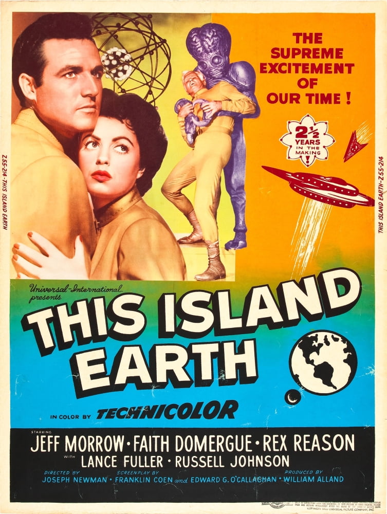 This Island Earth movie poster featuring iconic characters from the 1955 classic film.