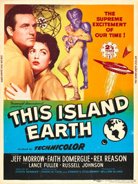 This Island Earth movie poster featuring iconic characters from the 1955 classic film.