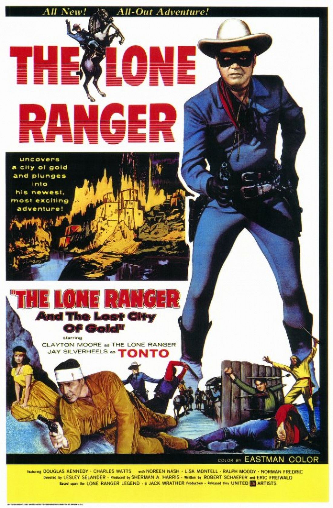 The Lone Ranger and the Lost City of Gold movie poster 11x17