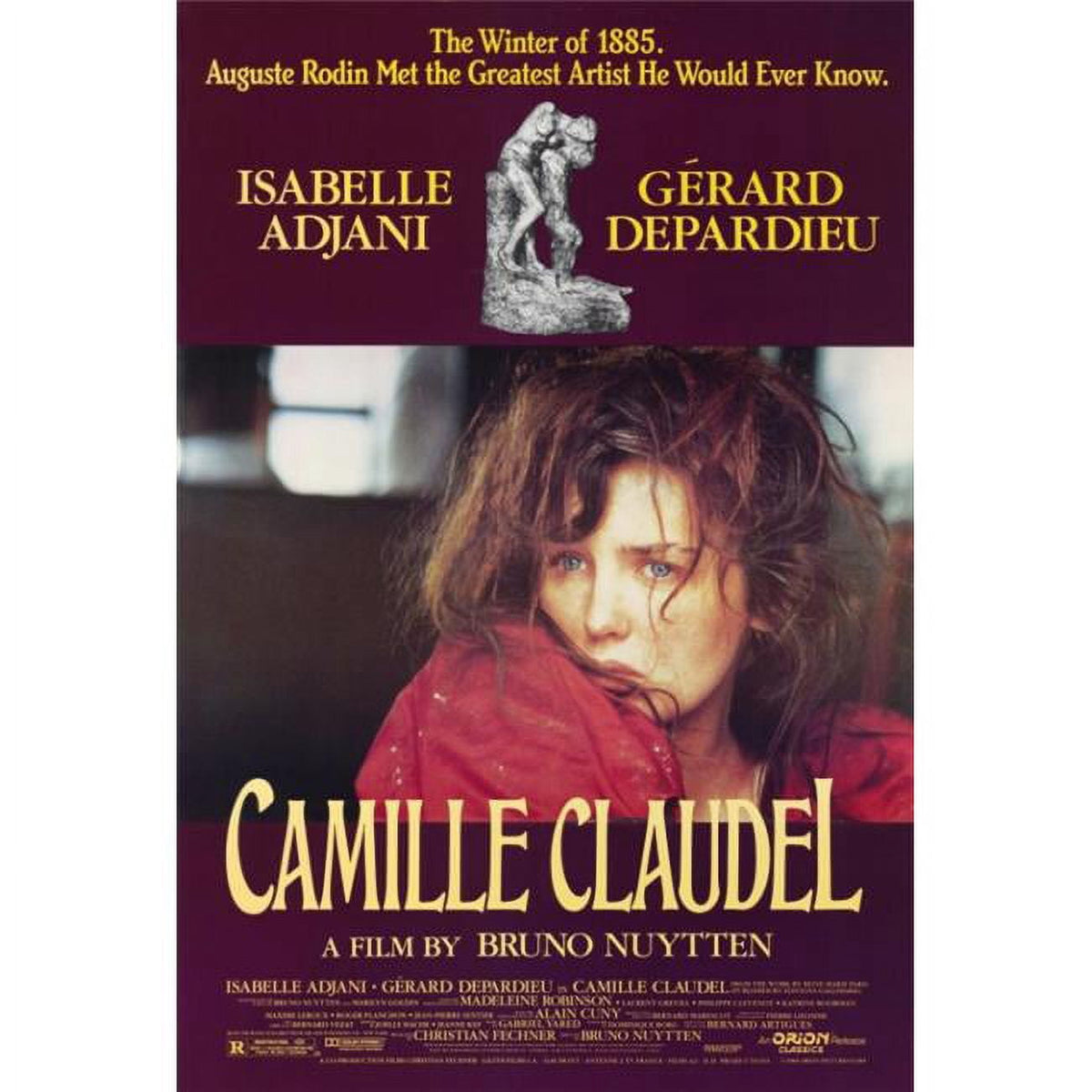 Camille Claudel Movie Poster Print in 27x40 size.
