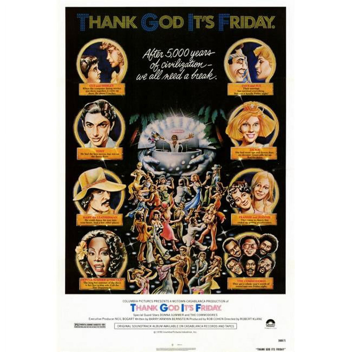 Thank God It's Friday Movie Poster Print in 27x40 size.