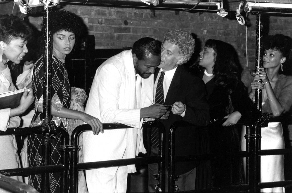 Marvin Gaye and Mark Fleishman at Studio 54 Photo Print.