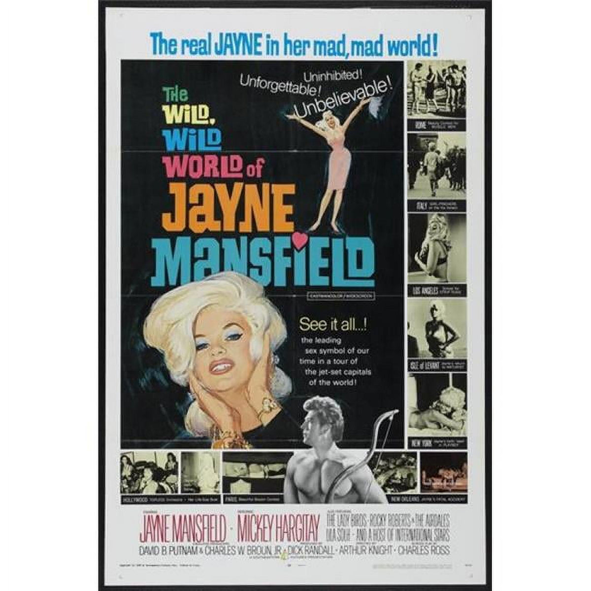 The Wild Wild World of Jayne Mansfield movie poster print