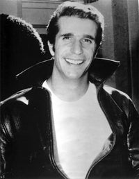 Henry Winkler smiling photo print - iconic actor.