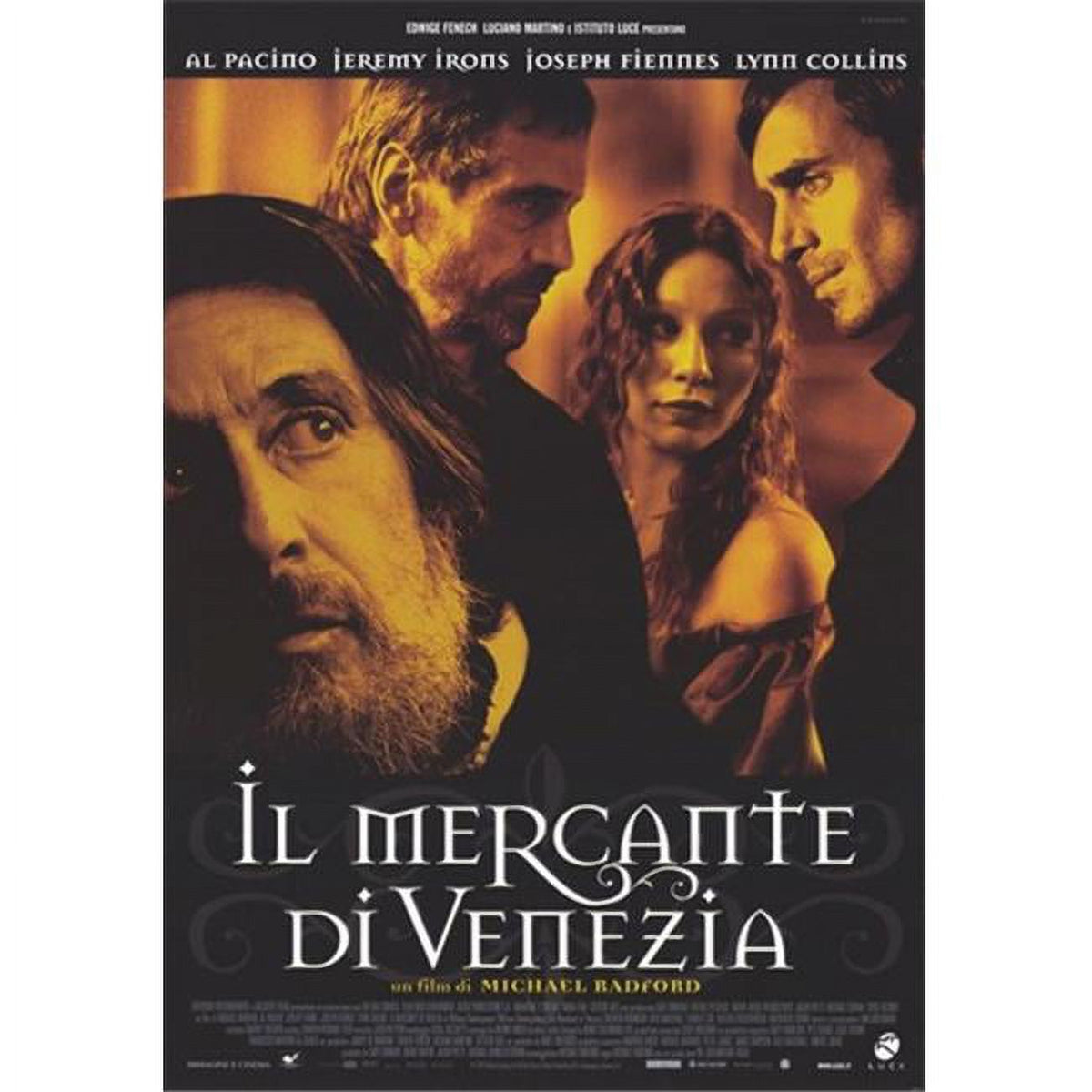Merchant of Venice movie poster 11x17 size featuring classic Shakespearean art.
