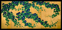 Morning Glories Poster Print by Suzuki Kiitsu, 8x10