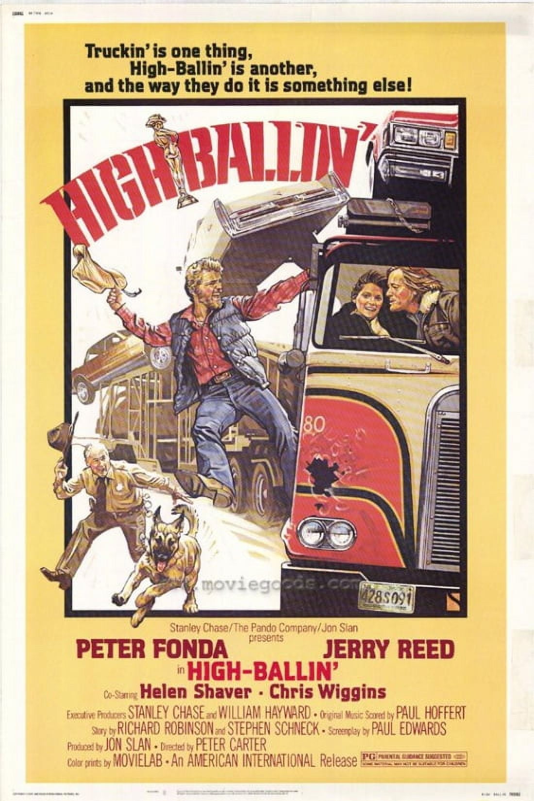 High Ballin' Movie Poster Print 27x40 showcasing vibrant colors and iconic film imagery.