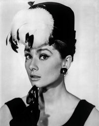 Audrey Hepburn Breakfast at Tiffany's feather hat photo print