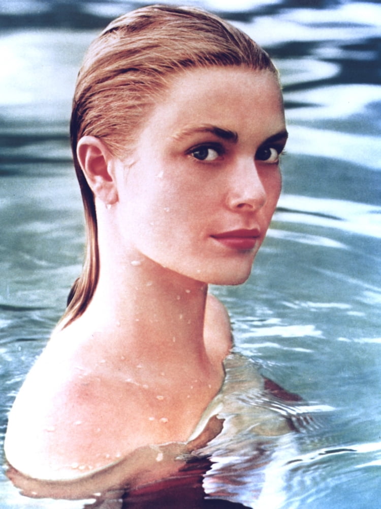 Grace Kelly headshot photo print in pool setting, available in multiple sizes.