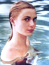 Grace Kelly headshot photo print in pool setting, available in multiple sizes.