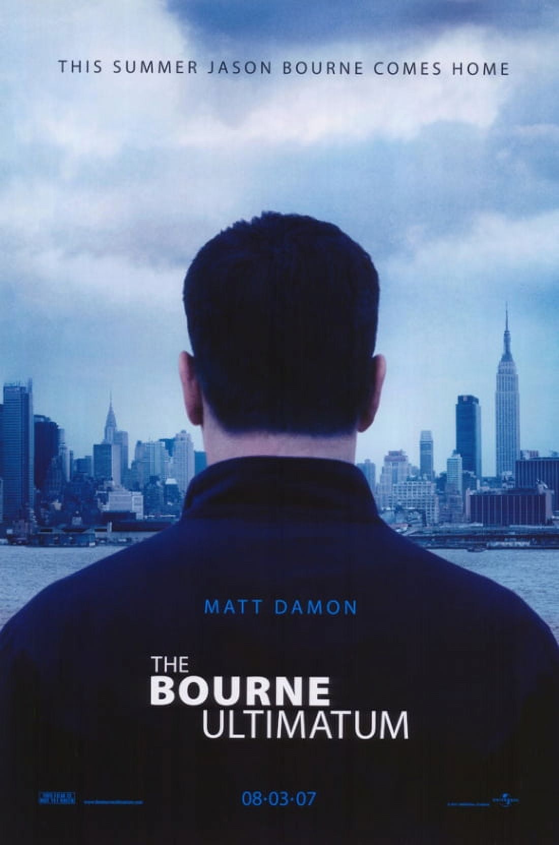 The Bourne Ultimatum movie poster print in 11x17 size.