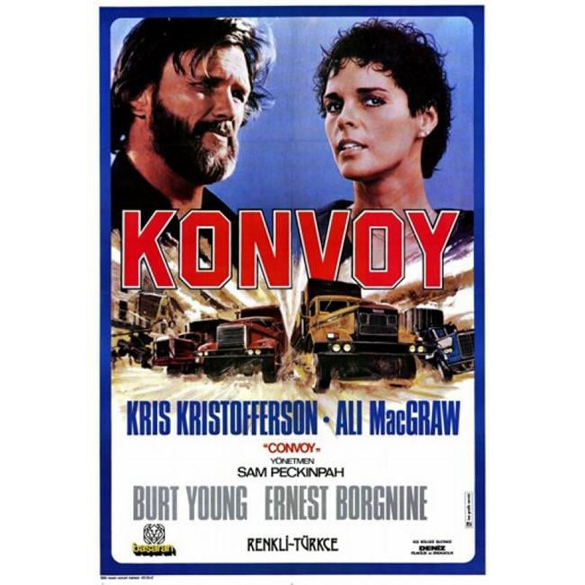 Convoy Movie Poster 11x17 print showcasing classic trucker themes.