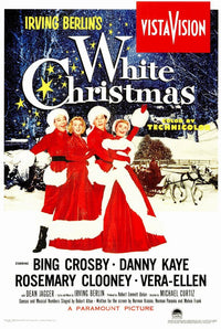 White Christmas Movie Poster featuring classic holiday film.