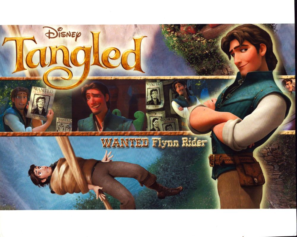Flynn Ryder Tangled photo print showcasing character from Disney movie.