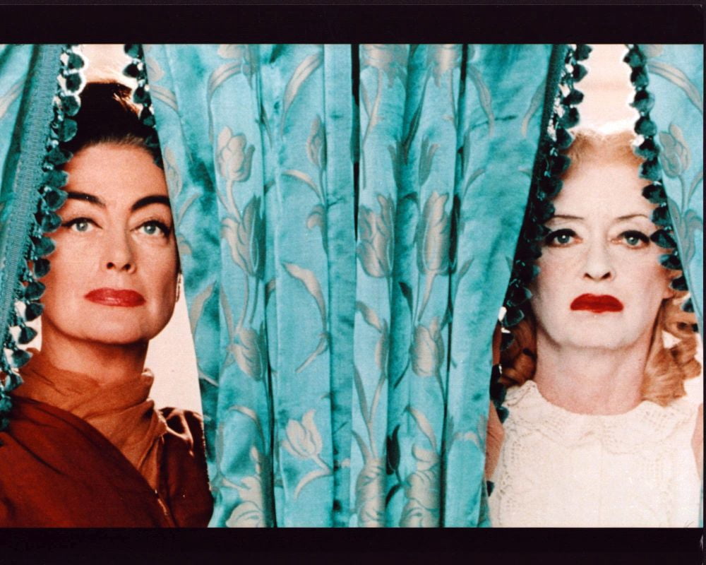 Joan Crawford and Bette Davis Behind Curtains in Whatever Happened to Baby Jane? Photo Print