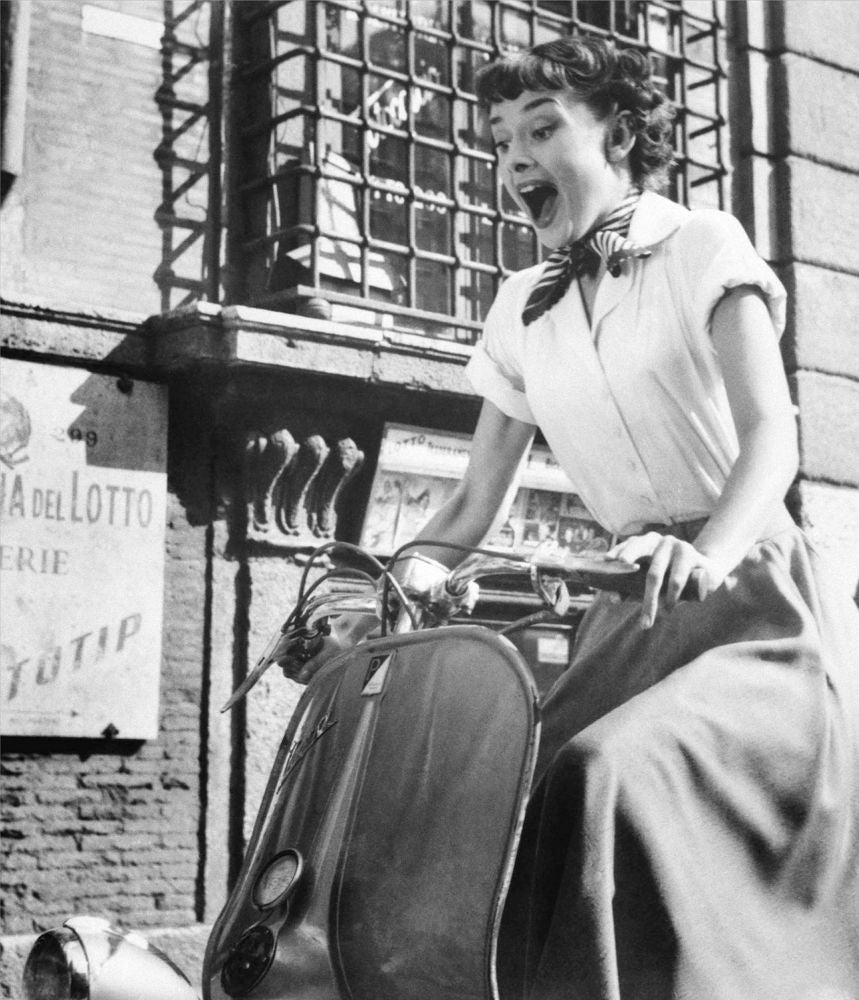 Roman Holiday Photo Print showcasing classic cinematic beauty.