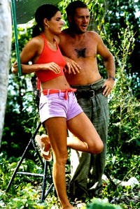 Ali McGraw and Steve McQueen outside photo print