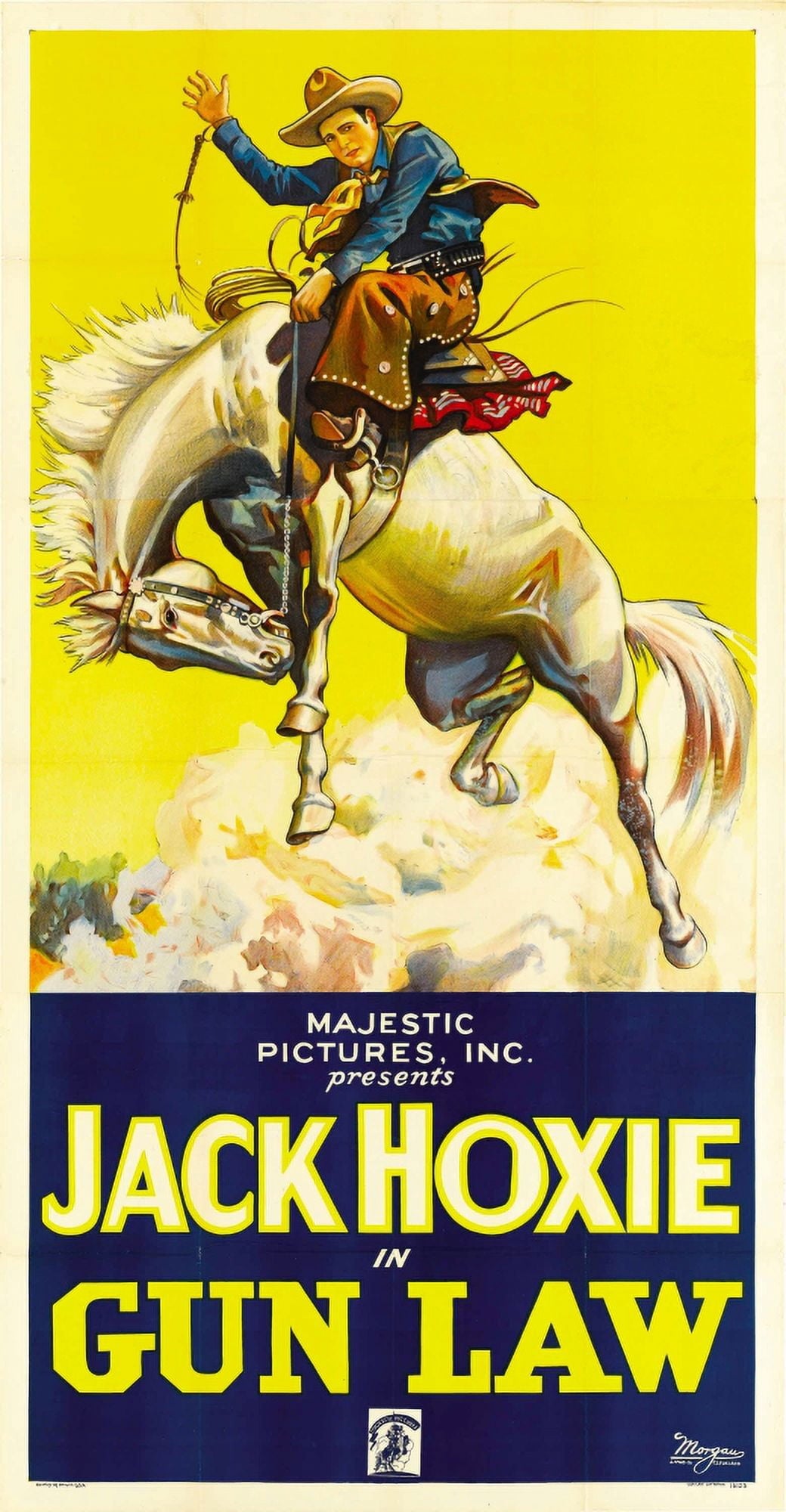 Gun Law 1933 Movie Poster Masterprint featuring Jack Hoxie.