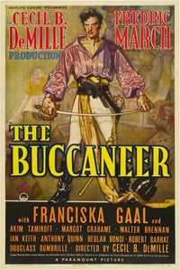 The Buccaneer Fredric March 1938 Movie Masterprint Poster