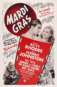 Mardi Gras Movie Masterprint Poster 11x17 featuring vibrant festival scenes.