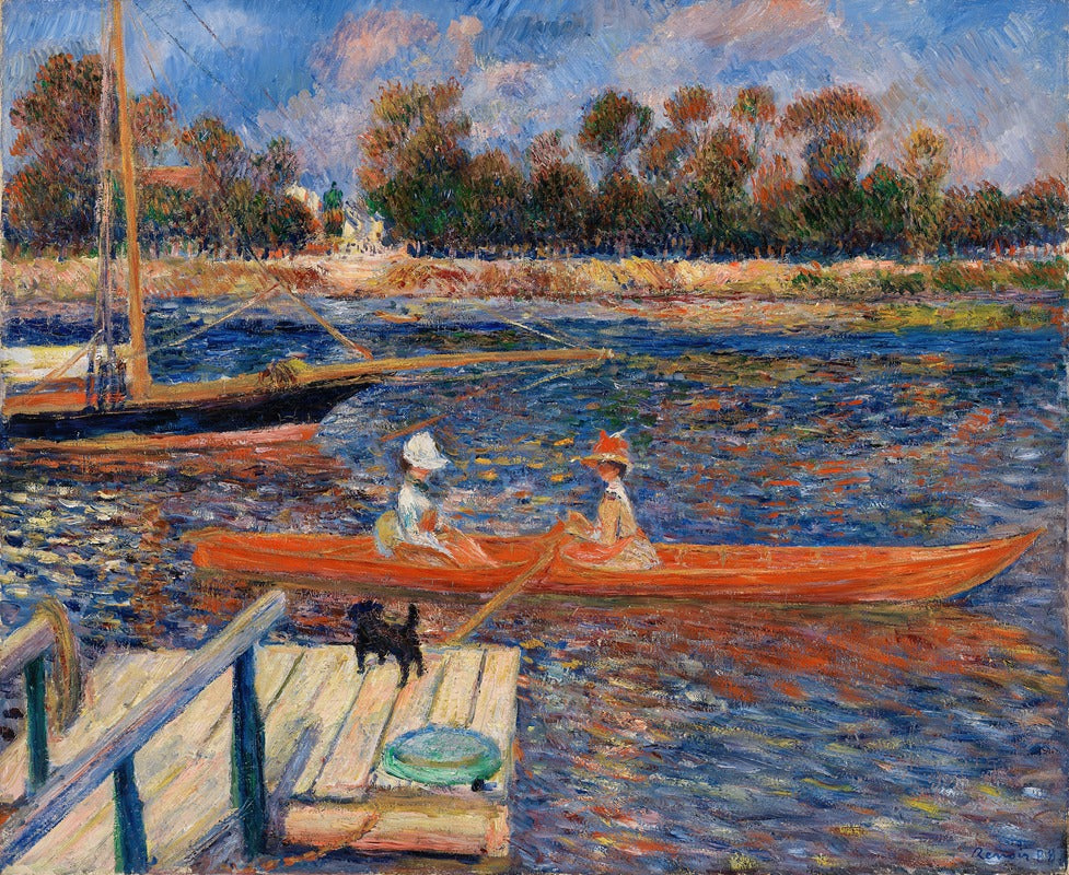 The Seine at Argenteuil art print by Pierre-Auguste Renoir, 1888