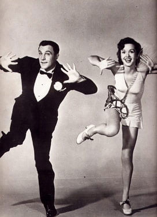 Debbie Reynolds dancing with Gene Kelly photo print