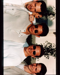 Close-up photo print of the music group 98 Degrees, 8x10 size.
