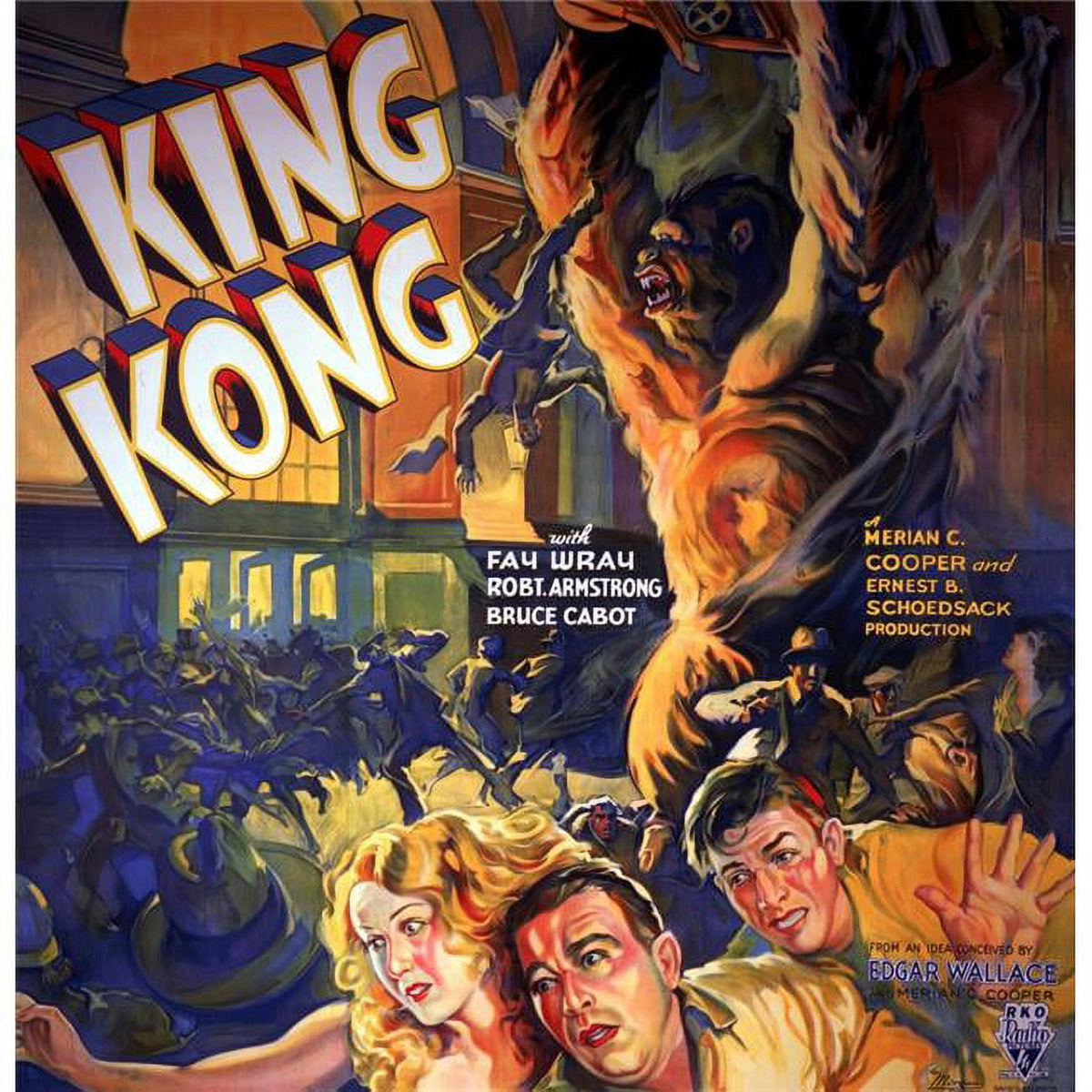 King Kong Movie Poster Masterprint 11x17 - Classic Film Artwork
