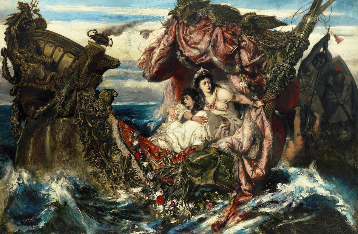 The Shipwreck of Agrippina art print by Gustav Wertheimer.