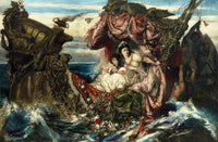 The Shipwreck of Agrippina art print by Gustav Wertheimer.