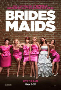Bridesmaids Movie Poster 11x17 print featuring iconic scenes from the film.