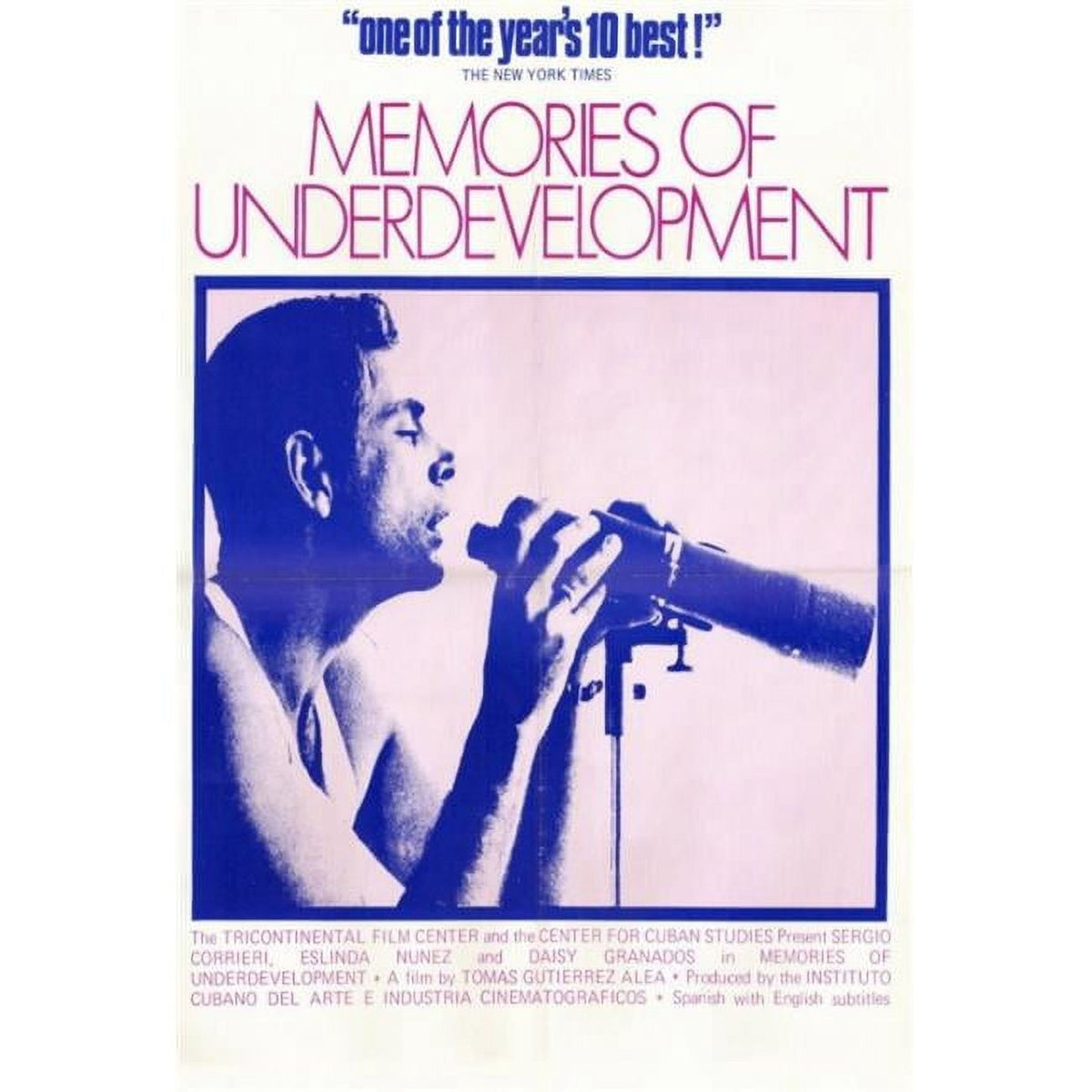 Memories of Underdevelopment Movie Poster Print 27x40