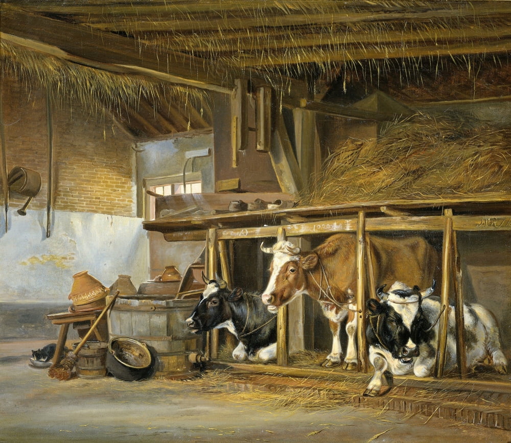 Jan Van Ravenswaay Dutch Painting Oil on Canvas Print (24x18)