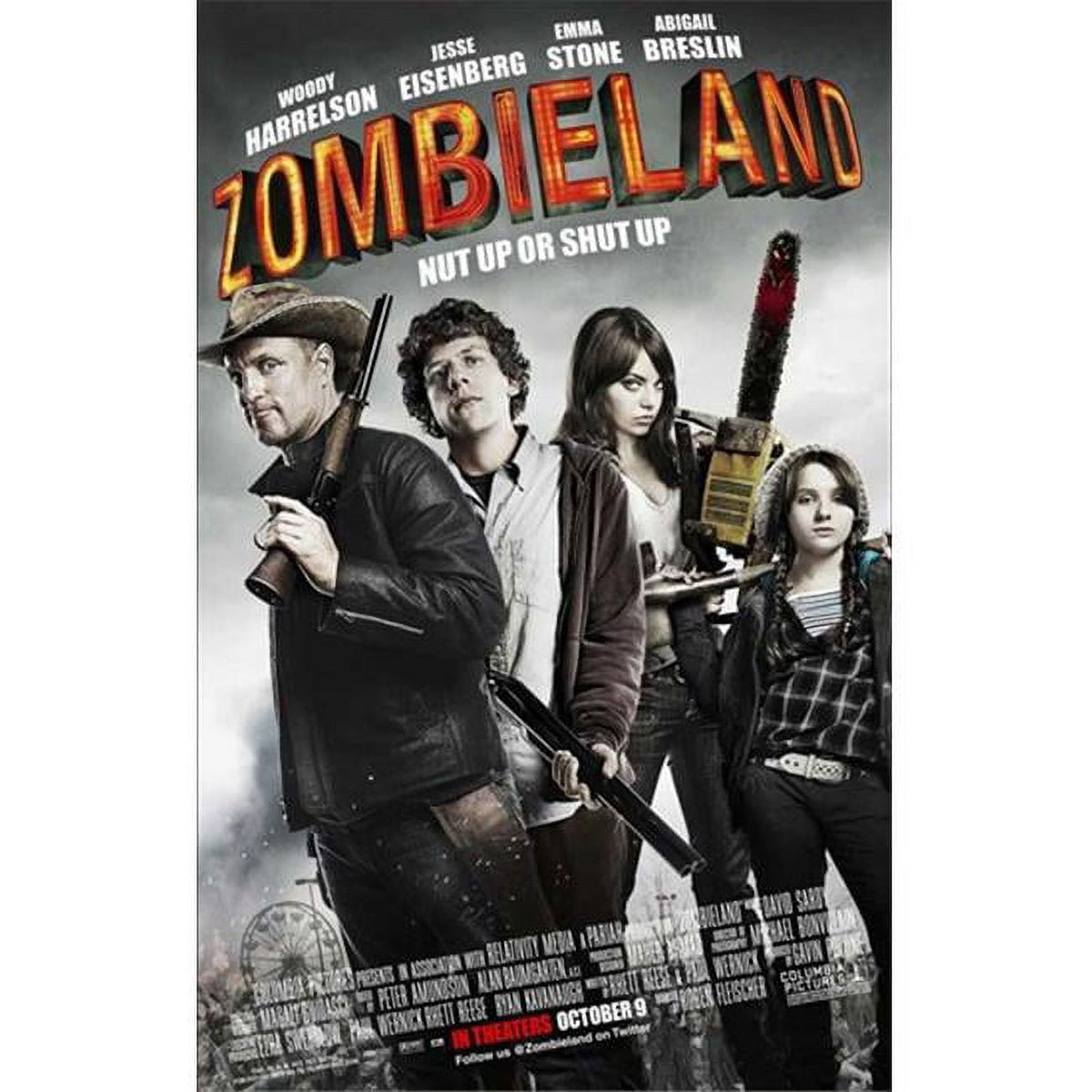 Zombieland Style B Movie Poster 11x17 print