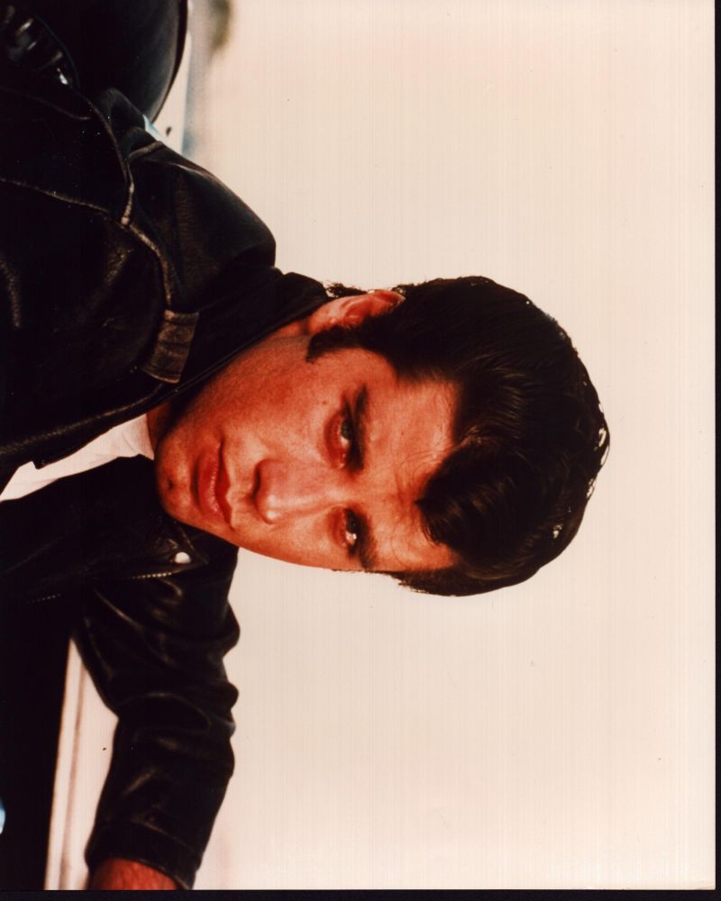 John Travolta in car from Grease - iconic movie photo print