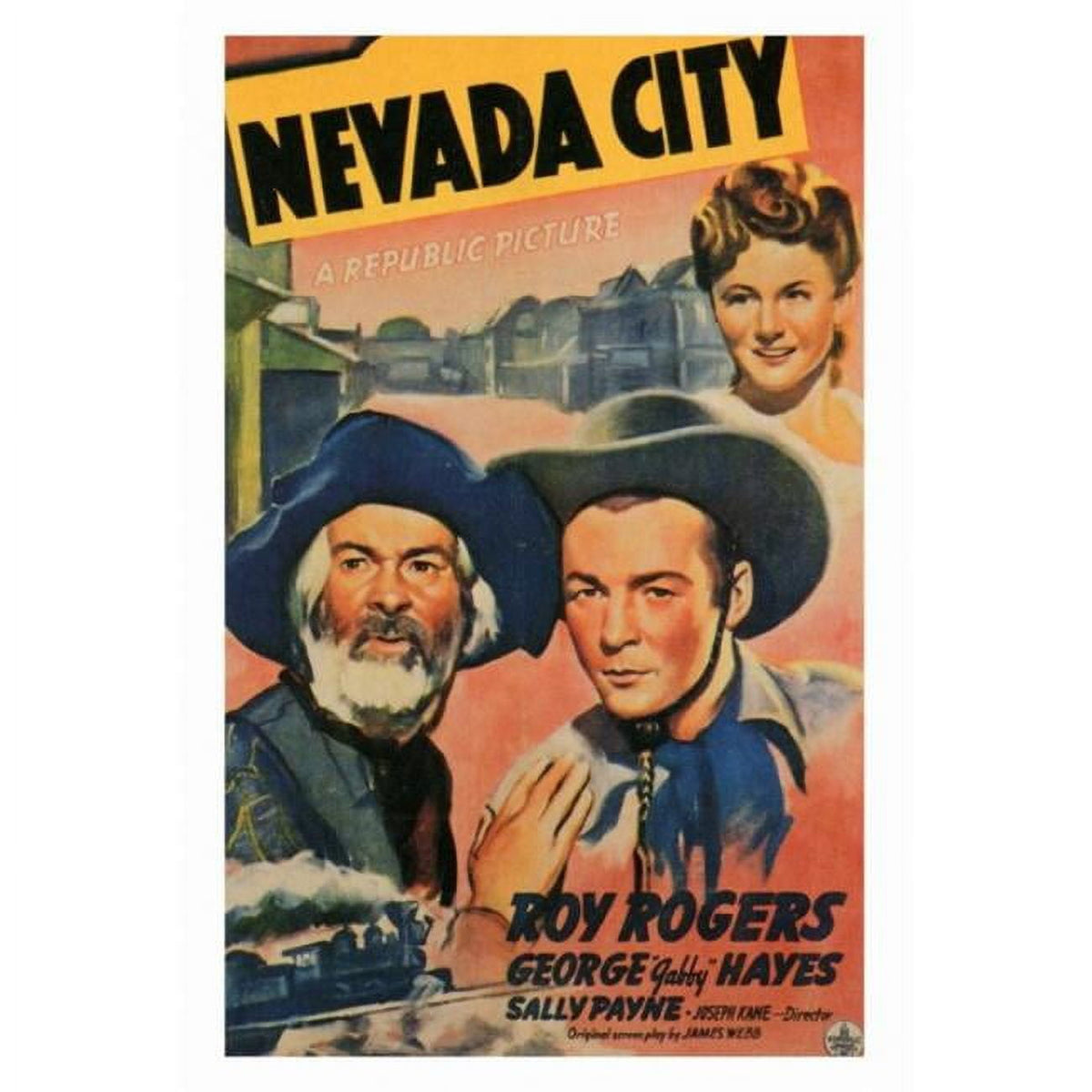 Nevada City Movie Poster Print - 27x40 inches, showcasing the charm of a picturesque location.