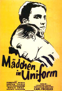 Madchen In Uniform movie masterprint poster print featuring Dorothea Wieck and Hertha Thiele, classic 1931 film.