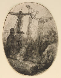 The Crucifixion art print by Rembrandt van Rijn, available in multiple sizes.