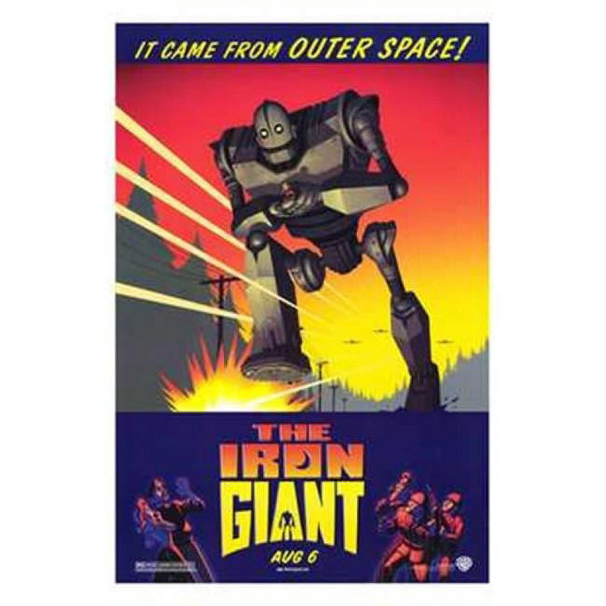 The Iron Giant movie poster showcasing vibrant artwork.