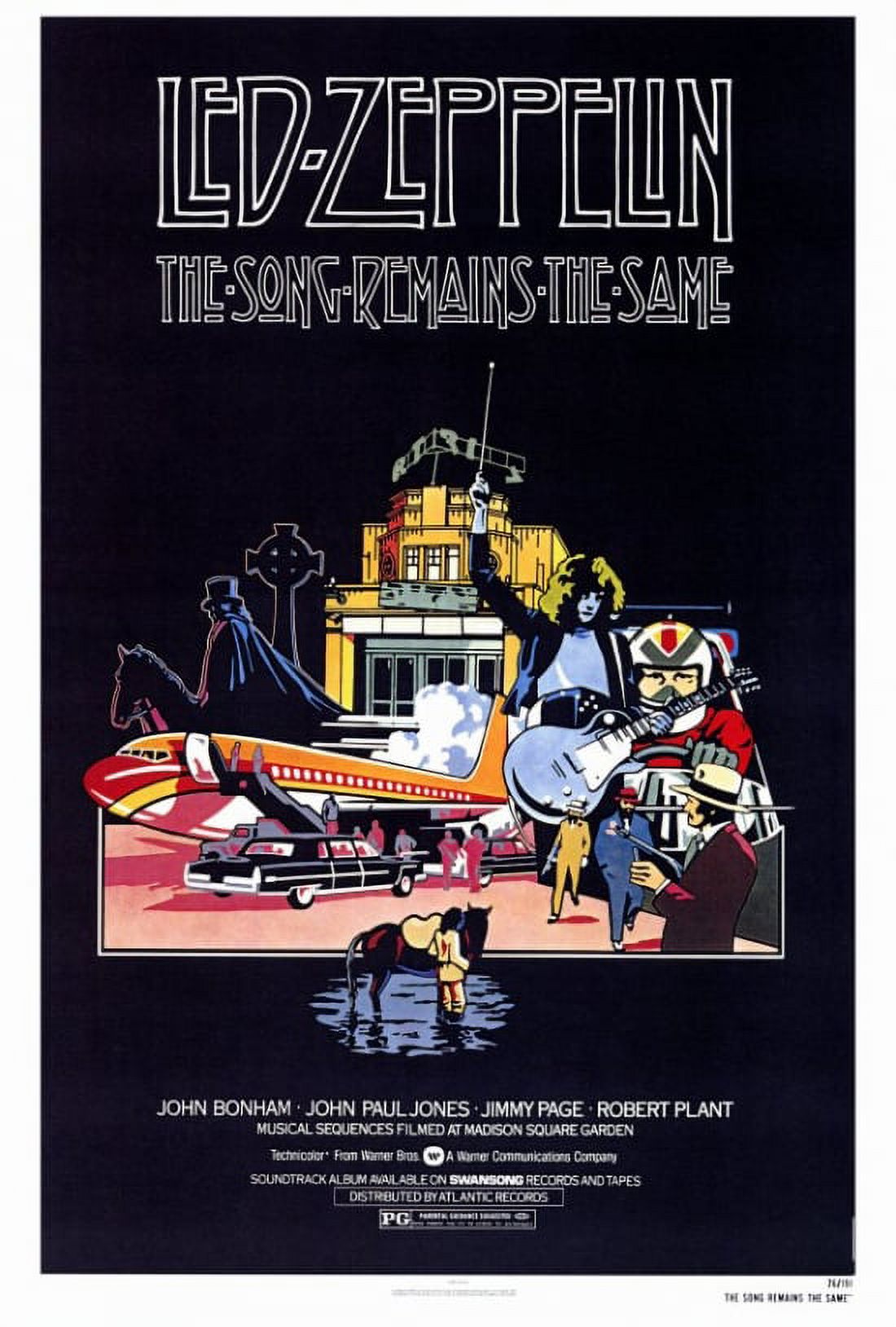 The Song Remains the Same movie poster print 27x40 inches