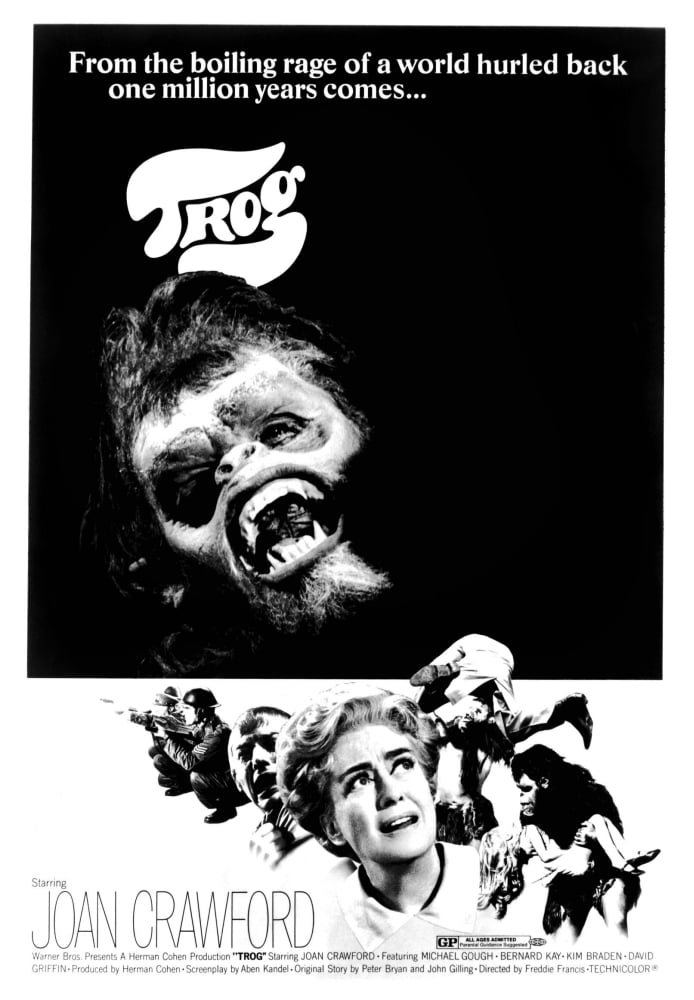 Trog Movie Masterprint Poster featuring Joan Crawford.