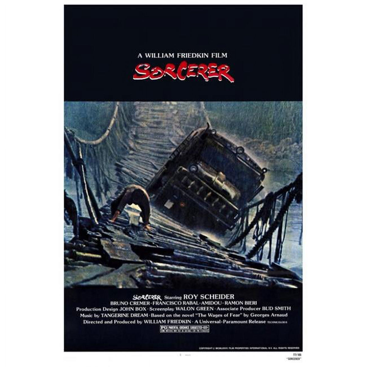 Sorcerer Movie Poster Print in 27x40 size, vibrant cinematic art.