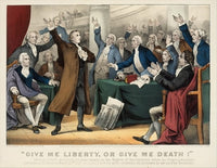 Liberty or Give Me Death Poster Print depicting Patrick Henry's famous speech.