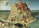 Tower of Babel poster print showcasing the iconic architectural structure.