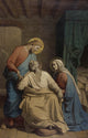 The Death of Saint Joseph art print by Auguste Jean-Baptiste Leloir
