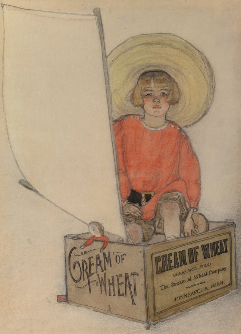 Pirate Cream of Wheat Vintage Advertisement Poster Print by Florence Wyman
