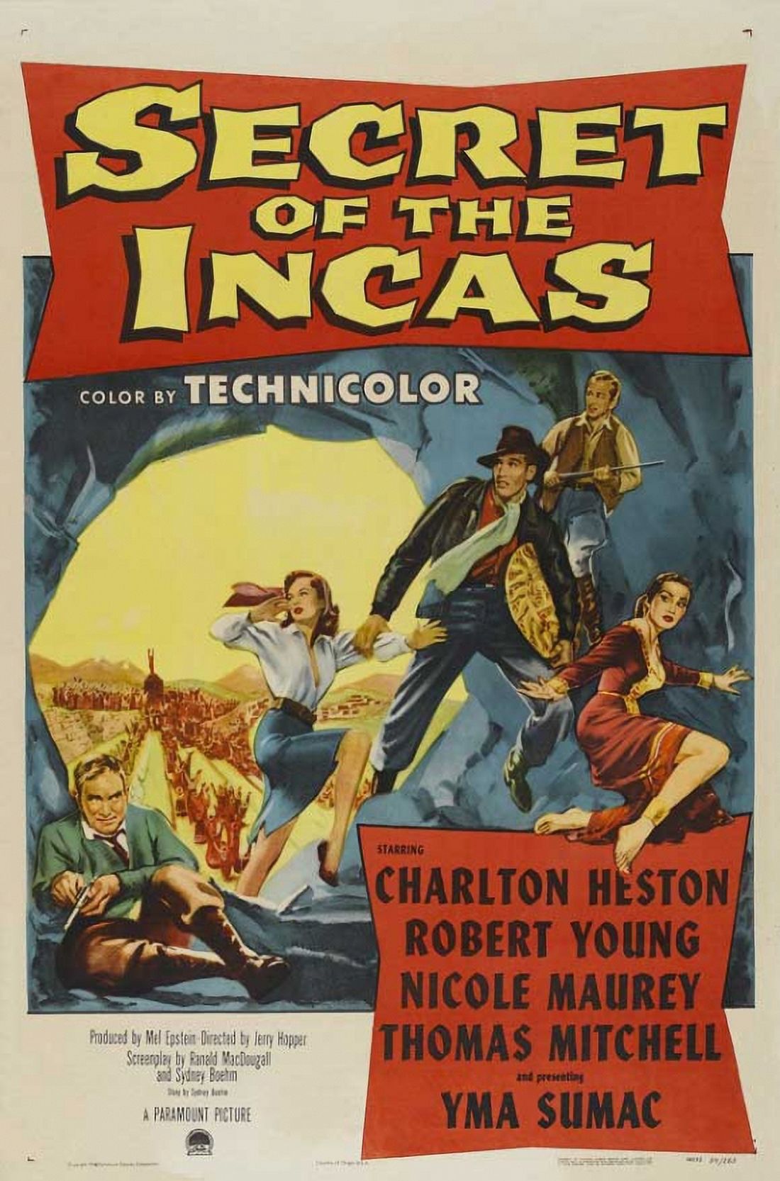 Secret of the Incas Movie Poster 11 x 17 print