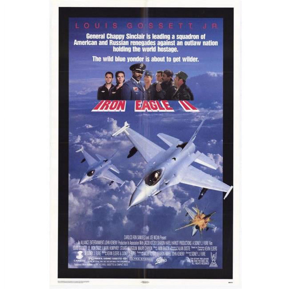 Iron Eagle 2 Movie Poster Print 27x40 - Aerial combat artwork.