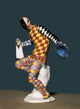 Harlequin Rococo Poster Print featuring Meissen Porcelain design